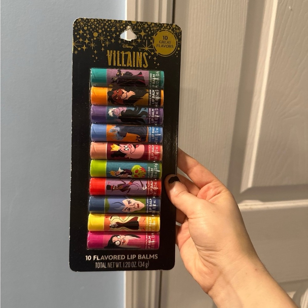 Disney Villains Colorful Lip Balm Collection